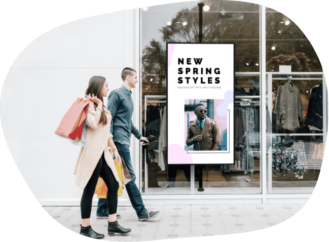 Digital signage template
