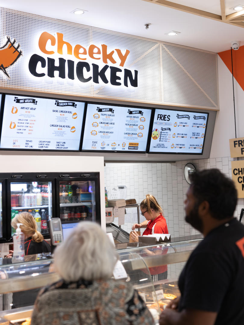 Cheeky Chicken digital signage