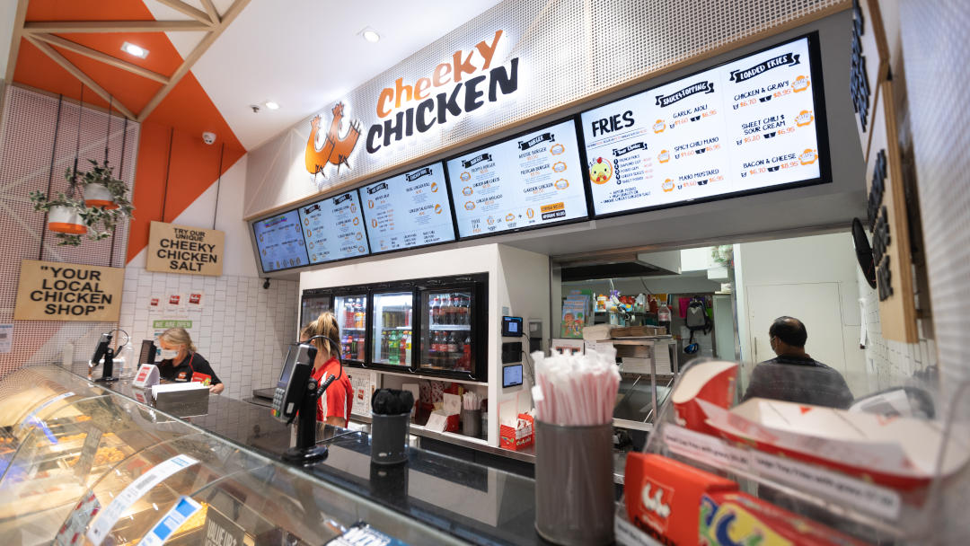 Cheeky Chicken digital signage