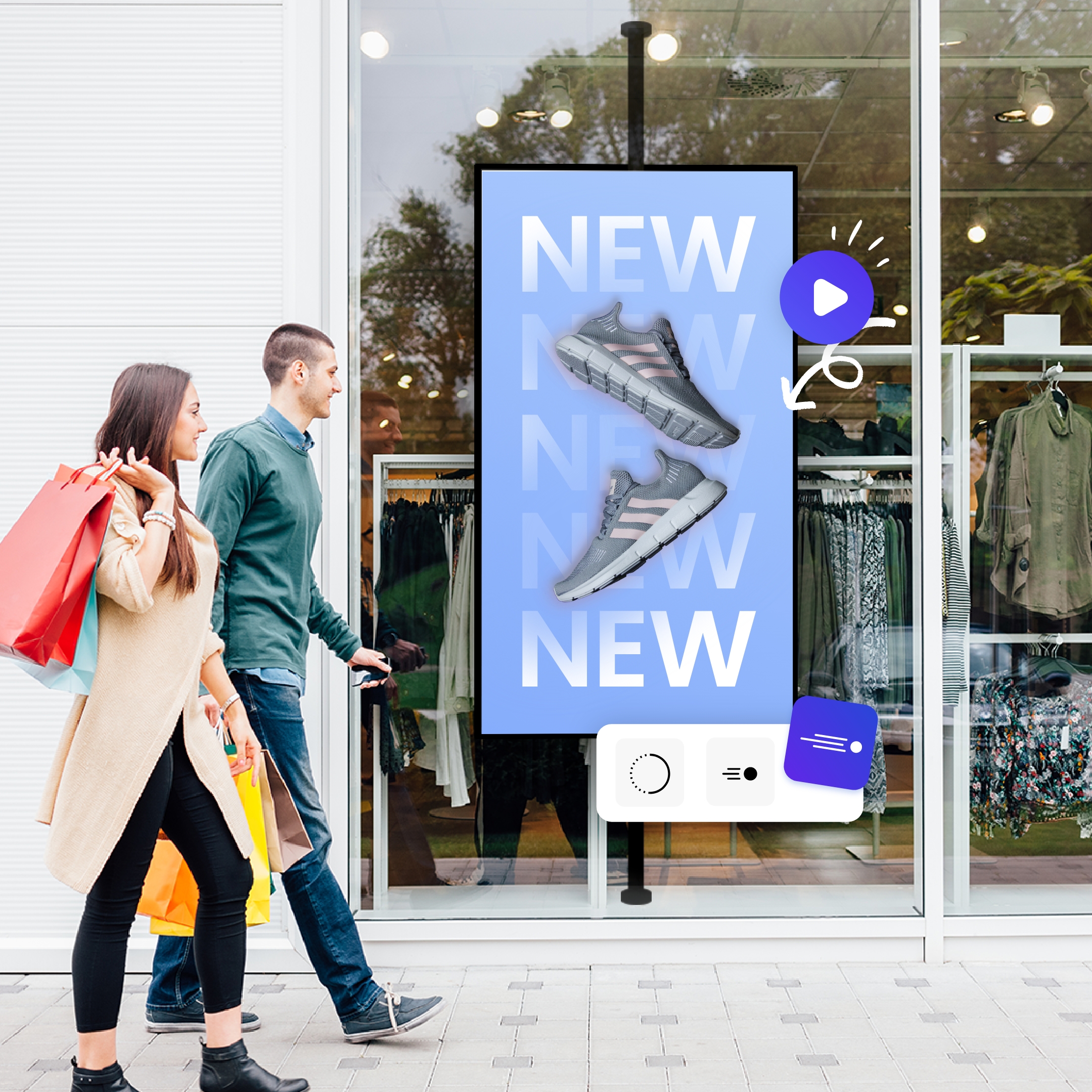 Digital signage template