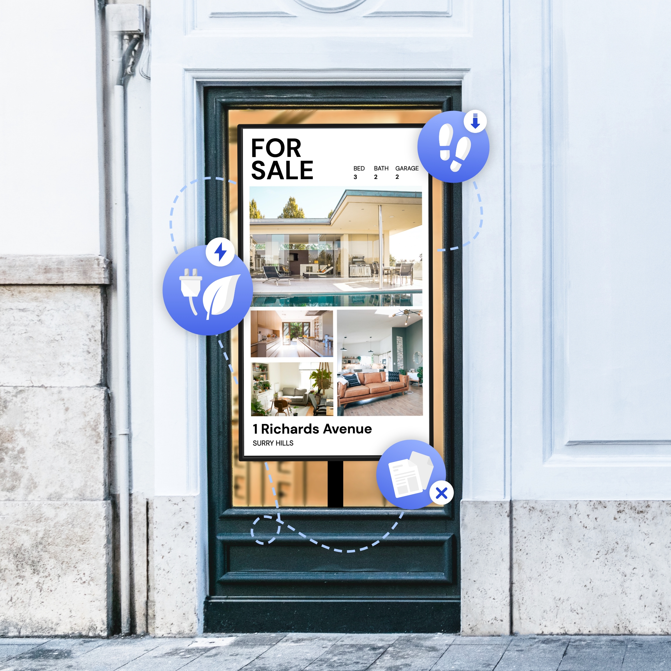 Digital signage template