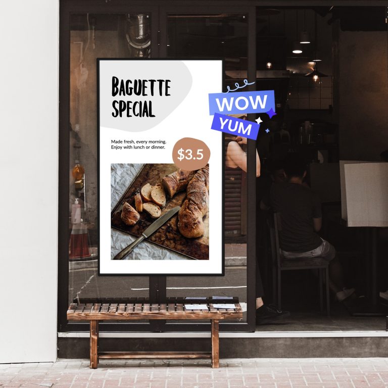 Digital signage template