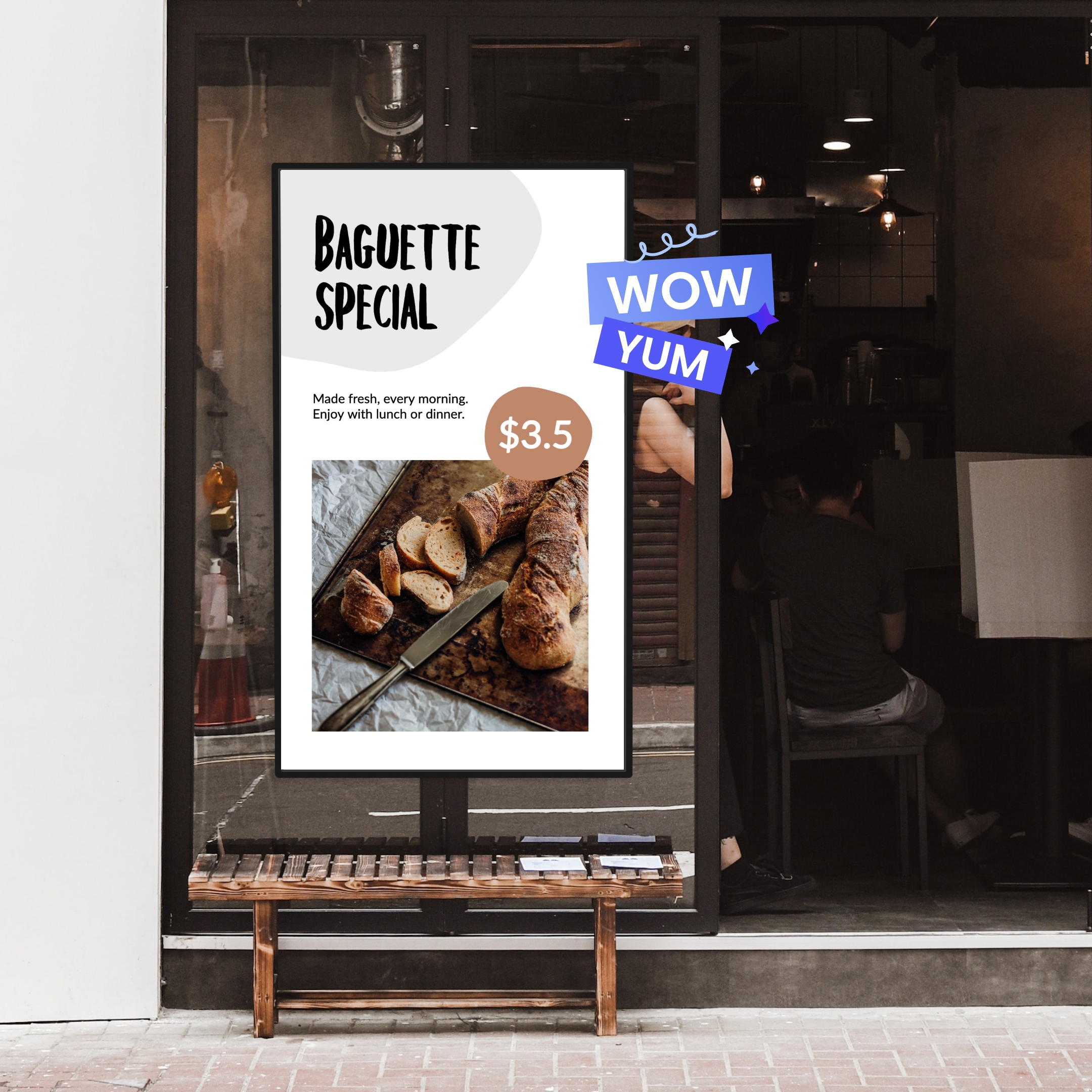 Digital signage template