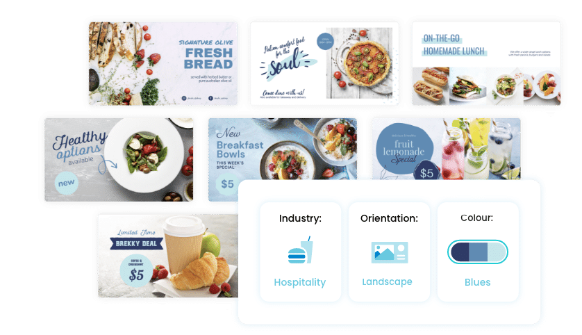 Digital signage template