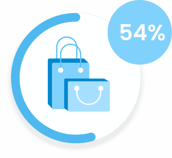 54%