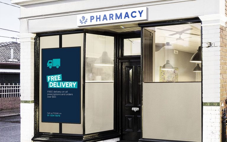 Pharmacy digital signage