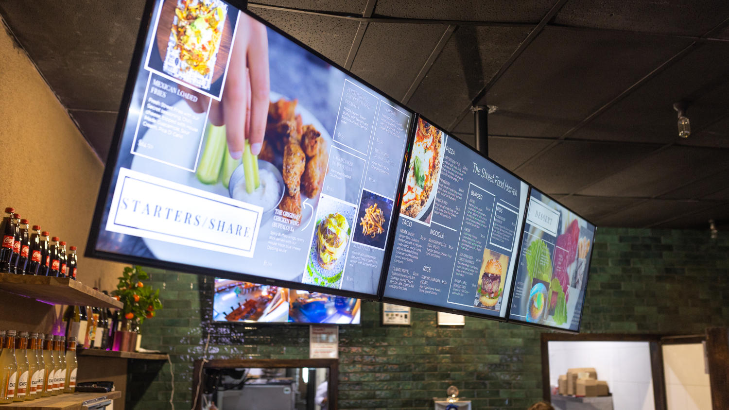 Street Food digital signage