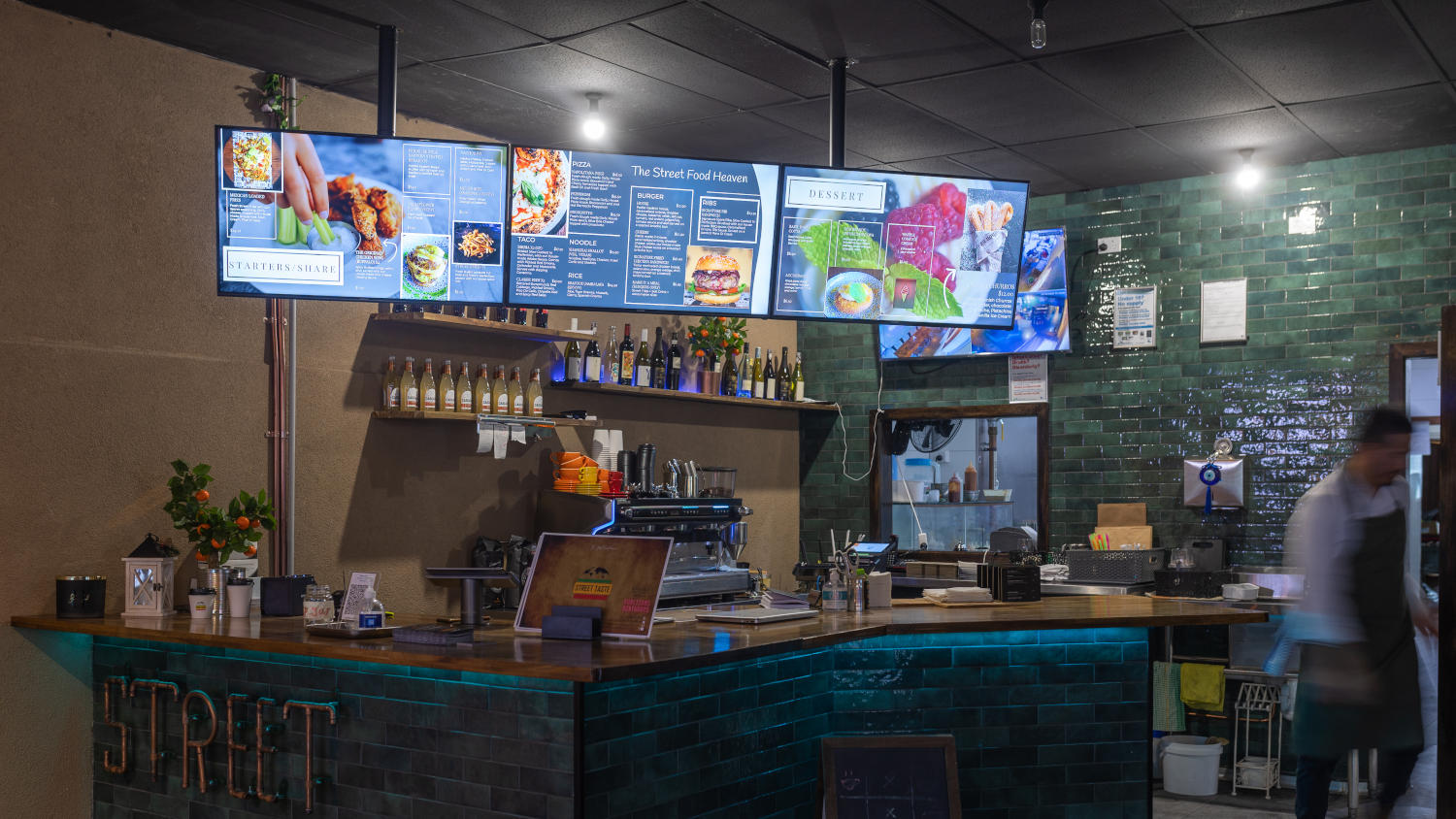 Street Food digital signage