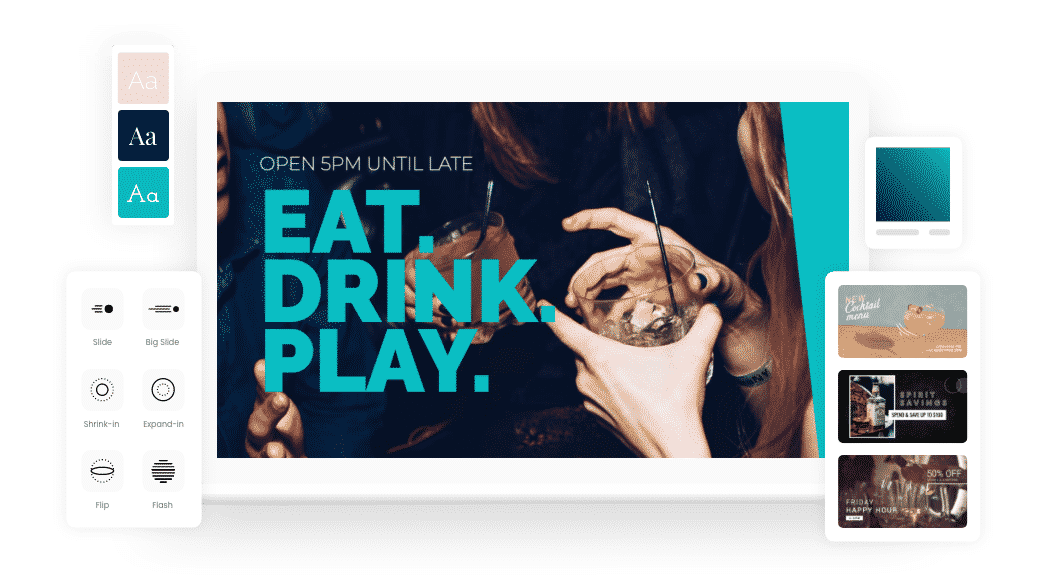 Digital signage template
