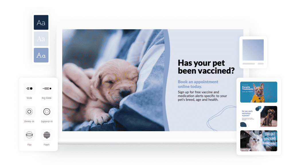 Digital signage template