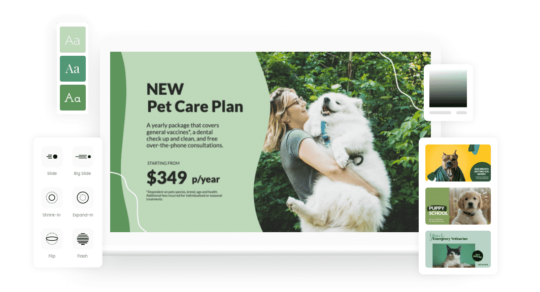 Digital signage template