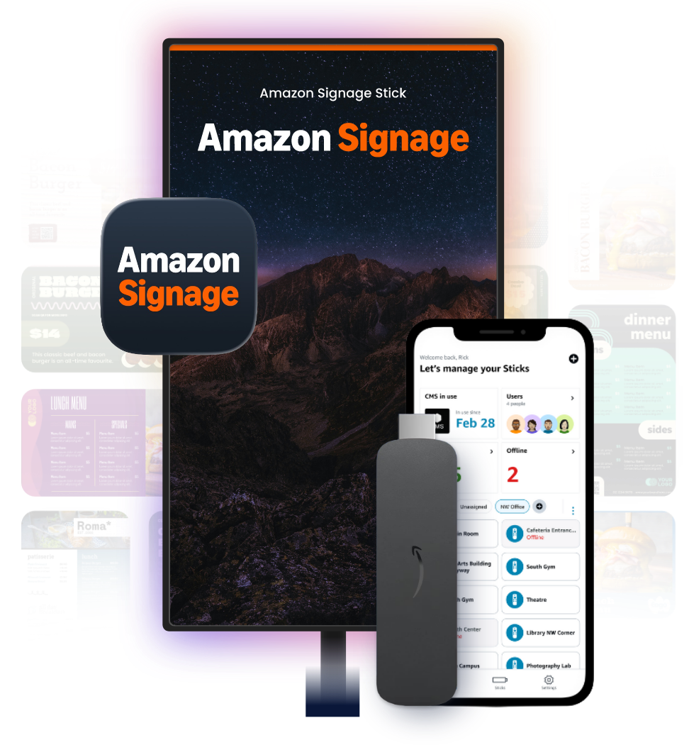 Amazon Signage Stick