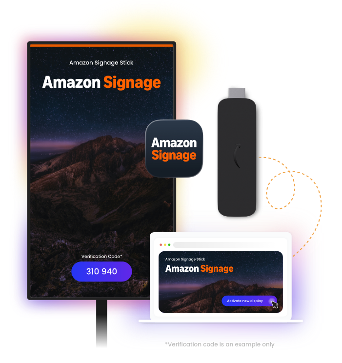 Amazon Signage Stick - Set up